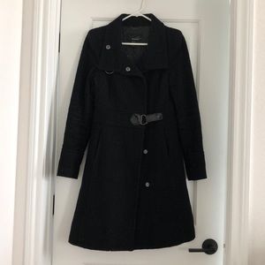 Mango Mohair/Wool Blend Long Coat